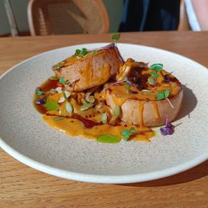 Pumpkin Steak at Acai Plant Based Hotel & Restaurant in Rhodes