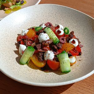 Greek salad 🫒 at Acai Plant Based Hotel & Restaurant in Rhodes