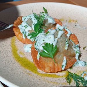 Phyllo Green pies at Acai Plant Based Hotel & Restaurant in Rhodes