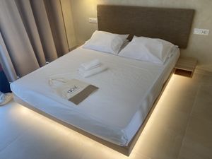 Bed  at Acai Plant Based Hotel & Restaurant in Rhodes