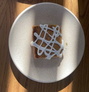 Savory spinach pie for breakfast at Acai Plant Based Hotel & Restaurant in Rhodes