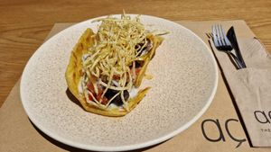 Brunch: Pita "Gyros" at Acai Plant Based Hotel & Restaurant in Rhodes