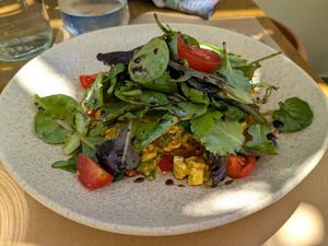 Mediterranean Tofu Scramble (Brunch) at Acai Plant Based Hotel & Restaurant in Rhodes