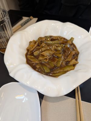 friedd eggplant at Miss Jianbing in Madrid