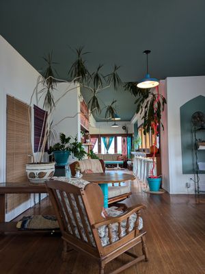 Beautiful decor in a comfortable space at Habibi's Middle Eastern Cuisine in Courtenay