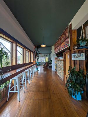 Beautiful decor in a comfortable space at Habibi's Middle Eastern Cuisine in Courtenay