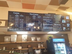 Menu board at Brevada in Klamath Falls