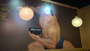 Mural at Ichiddo Ramen in Poughkeepsie
