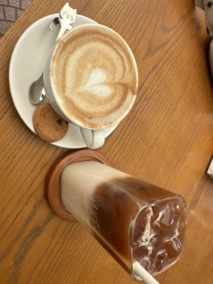 Hot and cold vegan coffee sometimes cakes available   at Tit Coffee  in Cat Ba