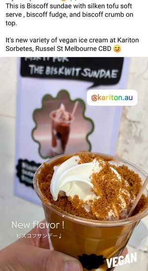 Biscoff! at Kariton Sorbetes - Chinatown in Melbourne