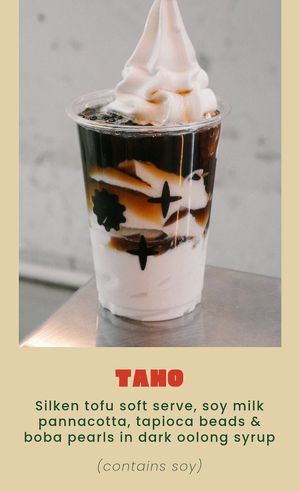 Taho - tofu soft serve at Kariton Sorbetes - Chinatown in Melbourne