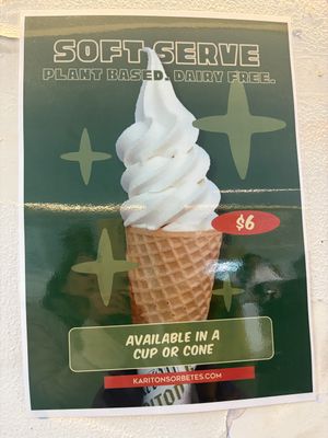 Plant based soft serve   at Kariton Sorbetes - Chinatown in Melbourne