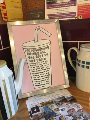 Decor at Eden Cafe in Witney