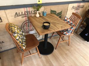 Love plywood and endgrain   at Eden Cafe in Witney