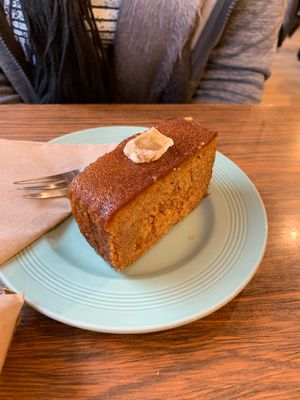 Sticky ginger cake  at Eden Cafe in Witney