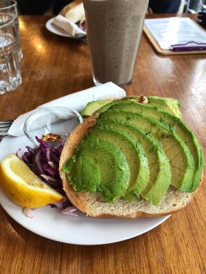 Avocado Bagel - Was okay and nicely minimalistic and healthy. But not that special. at Eden Cafe in Witney