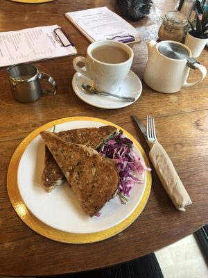 Greek Feast Toastie at Eden Cafe in Witney