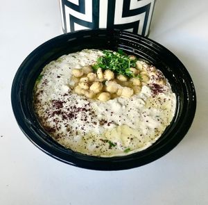Hummus musabbaha   at Falafil Al Rabiah Al Khadra - Arjan in Dubai