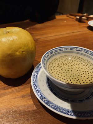 quince juice with chia seeds   at Tian Shui (Yuexi) in Guangzhou