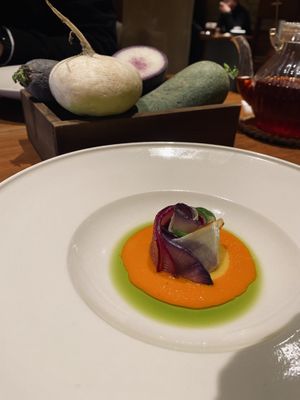 Turnips with pepper and spinach sauce   at Tian Shui (Yuexi) in Guangzhou