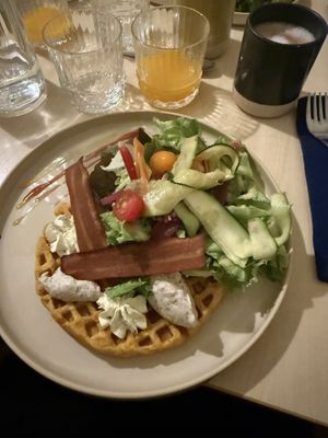 Spring gauffre  at Roots Cafe in Chambery