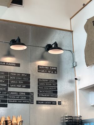 Vegan flavors are also nut, soy, and gluten free!   at Blacksmith Ice Cream Company in Millcreek