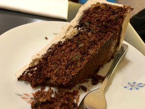 dark walnut cake at Taracafe in Regensburg