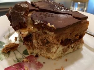 Donauwelle (a typical German cake) at Taracafe in Regensburg