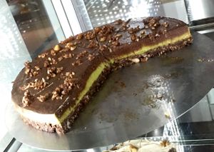 avocado chocolate cake (!) at Taracafe in Regensburg