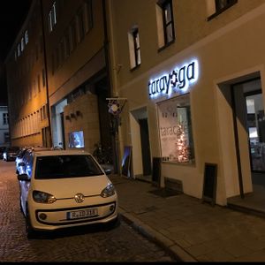 outside at Taracafe in Regensburg