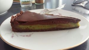 chocolate avocado cake  at Taracafe in Regensburg
