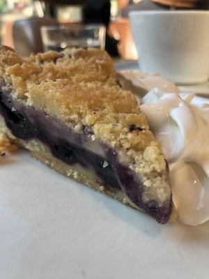 Blueberry pie  at Espresso House - Stortorvet in Oslo