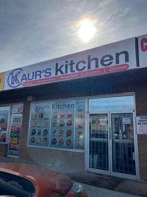 Outside at Kaur's Kitchen in Edmonton