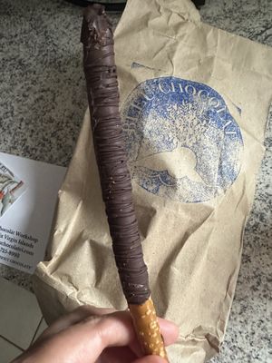 Yumm!  at Bleu Chocolát Workshop in St Croix