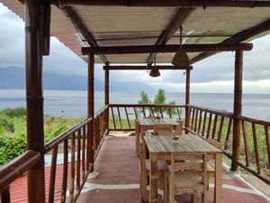 Rooftop with view at Luna y Sol Atitlán - Co-living & Restaurante Vegetariano in San Pedro La Laguna