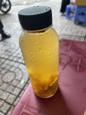 Sweet soup drink   at Nameless street food stall in Ho Chi Minh City