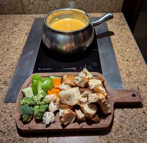 Cheese Fondue at The Melting Pot in Portland