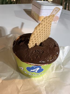 Dark chocolate and vegan wafer   at Gelateria Azzurra - Via Salvatore Vigo in Palermo