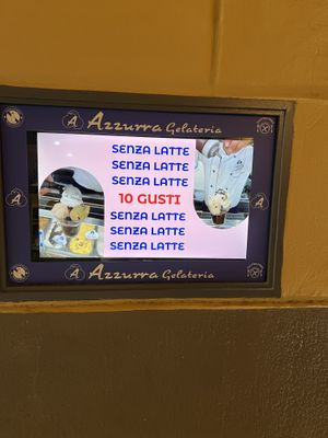 Dairy free, 10 flavors.  Actually they have more then 10 dairy free   at Gelateria Azzurra - Via Salvatore Vigo in Palermo