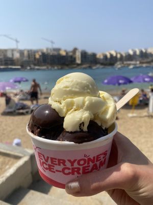   at Gelateria Granola in Marsalforn