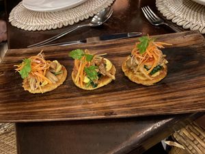 Kasava Flatbread  at Sakti Dining Room in Mambal