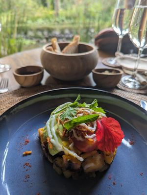 Breakfast Hasbrowns at Sakti Dining Room in Mambal