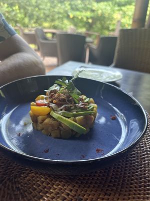 Sweet potato hash brown   at Sakti Dining Room in Mambal