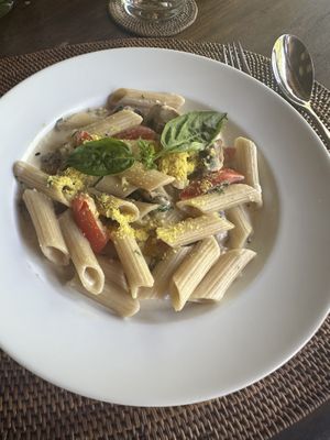 Carbonara pasta  at Sakti Dining Room in Mambal