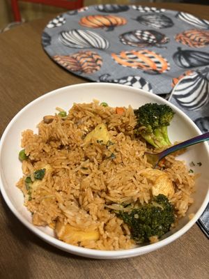 Vegan Pineapple Fried Rice  at Tangerine Cafe in Cary