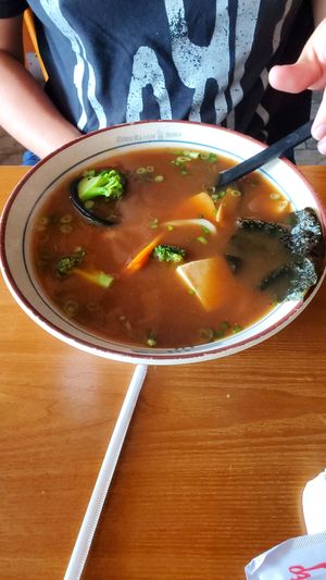 Huge bowl of vegan ramen at Zuru Ramen Boba in Ocala