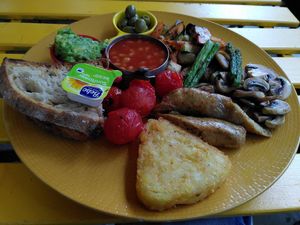 The vegan breakfast at A Pinch of Salt in London