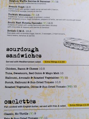 Menu 2 at A Pinch of Salt in London