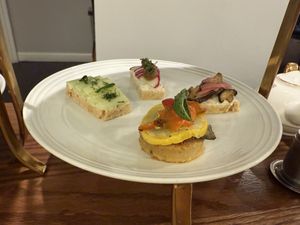 Vegan finger sandwiches   at Silver Dove Afternoon Tea in Boston