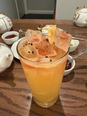 Pretty cocktails   at Silver Dove Afternoon Tea in Boston